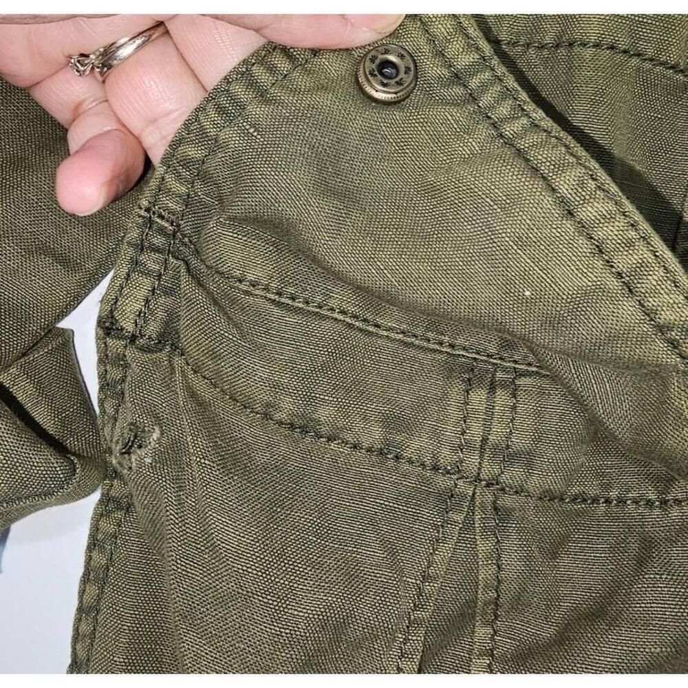 Anthropologie Hei Hei Camouflaged Lace Anorak Jacket Green 
Size Midium - Picture 7 of 13